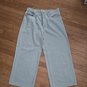 Madewell Light Blue Wide Leg Jeans